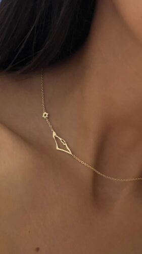 שרשרת מפת ארץ ישראל | מגן דוד photo review