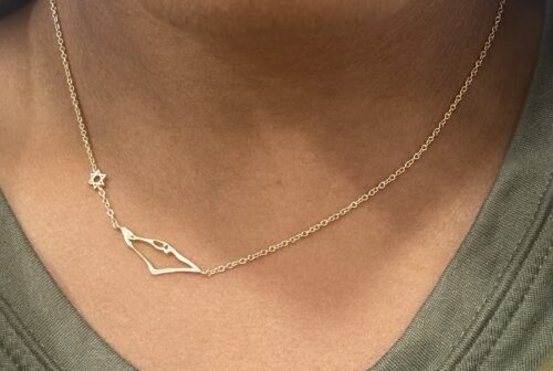 שרשרת מפת ארץ ישראל | מגן דוד photo review